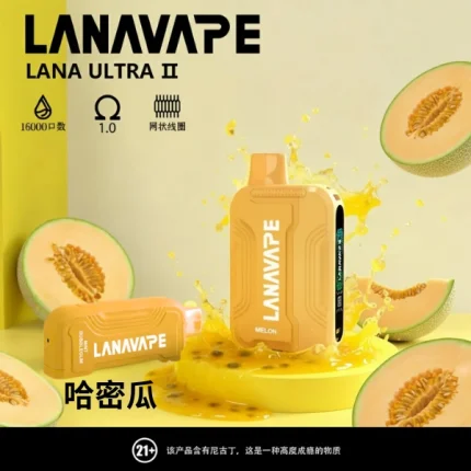 【哈密瓜】【LANA 16000口拋棄式電子煙】16K超長續航・穩定霧化首選｜台灣現貨 711到付