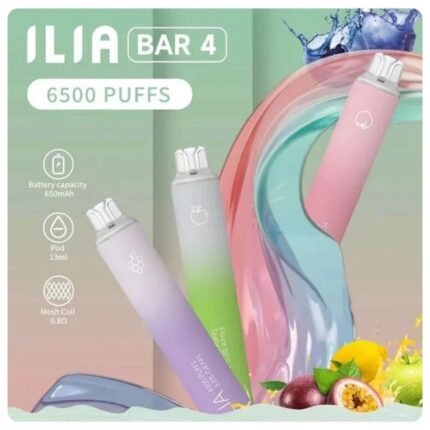 ILIA BAR 4 6500 口拋棄式電子煙｜13ml・0.8Ω 網芯